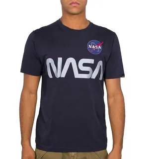 Alpha Industries Nasa Reflective T-Shirt, Rep.Blue, S