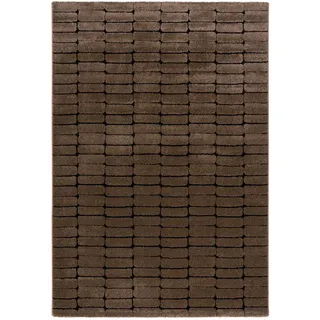 Pergamon Nosy Modern Hochflorteppich 80 x 150 cm Braun