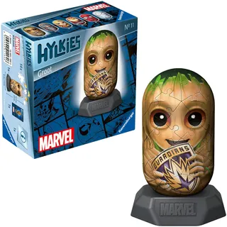 Ravensburger Hylkies: Die neue Sammelfigurenreihe zum selbst zusammenbauen. Figur #11 - Groot - Für alle Marvel Universe Fans - Aufbauen, Verlieben, Sammeln, grün