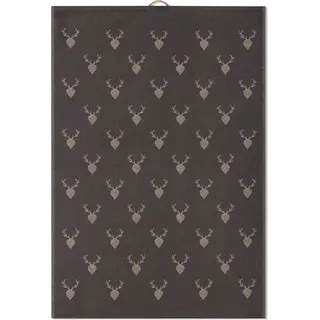 Ross "2er-Set Hirsch + Hirsch, allover", anthrazit, beige,