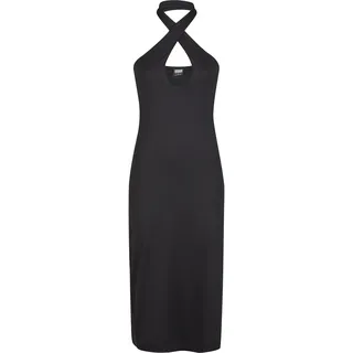 URBAN CLASSICS Kleid Shirtkleid Schwarz L