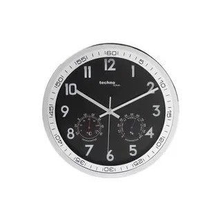 Techno Line WT 7981 Quarz Wanduhr 30 mm x 50 mm Chrom