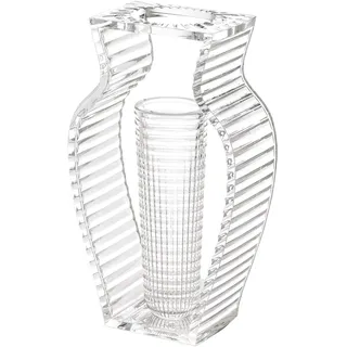 Kartell I Shine Vase, Plastik, kristall, 12.29 x 33 cm