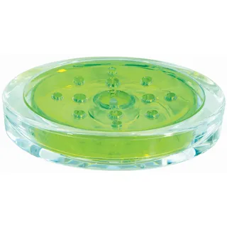 Spirella Wattepad-Spender Wattepadhalter Acryl Sydney Make-up Kosmetikorganizer 16,5 x 7 cm Grün