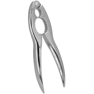 Metaltex Nussknacker Krokki 15 cm Silber