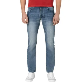 Timezone Herren Jeans Regular GERRITTZ - Mid Waist - Regular Fit - Blau, Größe:32W / 32L, Farbe:T2 70015.3373-6450 Antique Blue wash