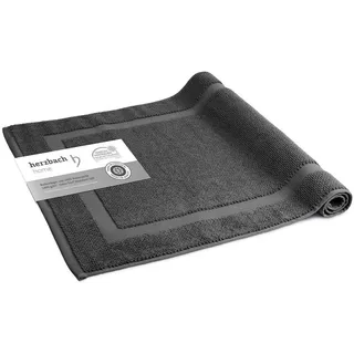 herzbach home Badvorleger Anthrazit 100 x 60 cm