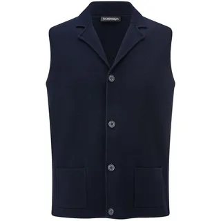Strickweste Reverskragen Louis Sayn blau