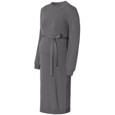 ESPRIT Maternity Damen Kjole strik langærmet Kleid, Medium Grey - 035, 42 EU