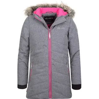 TROLLKIDS Lifjell Jacke - Grey Melange / Magenta - 110