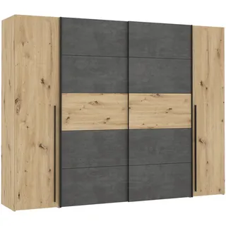 Forte Narago 270 x 210 x 61 cm artisan eiche/betonoptik dunkelgrau