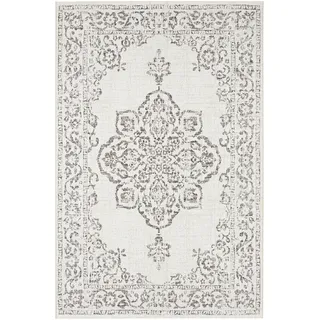 Northrugs Teppich »Tilos«, rechteckig, 8 mm Höhe, In- & Outdoor, Kurzflor, Orientalisch, Vintage, Wohnzimmer, Garten NORTHRUGS creme/grau B: cm