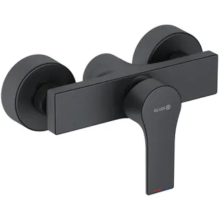 Kludi ZENTA SL Brause-Einhandmischer, Wandmontage, 488703965, Farbe: Mattschwarz