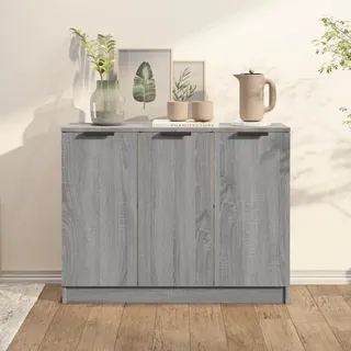 Sideboard Grau Sonoma 90,5x30x70 cm Holzwerkstoff - Grau