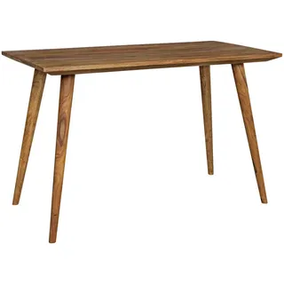 Wohnling Esstisch sheesham rechteckig, 4-Fuß-Gestell sheesham, 120,0 x 60,0 x 76,0 cm