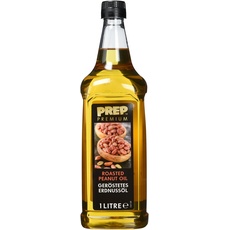 PREP PREMIUM Geröstetes Erdnussöl 1 x 1000 ml PET intensiver Erdnussgeschmack sehr hoch erhitzbar öl zum Braten, als Salatdressing oder zum frittieren geeignet