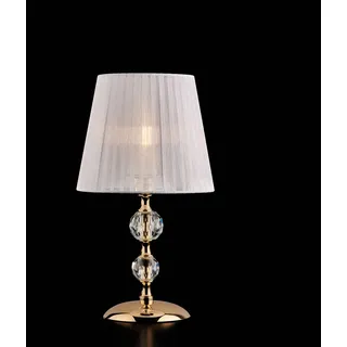 Klassische Lampe Ruben Kristall Gold 1 Licht E14