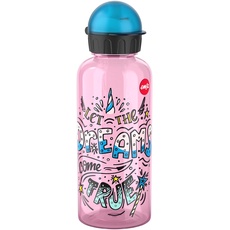 Bild Teens Tritan Trinkflasche | Fassungsvermögen: 0,6 Liter | 100% sicher/praktisch/hygienisch/dicht/unbedenklich | cleverer Trinkverschluss | robust | Design: Dreams