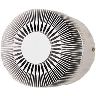 Lucande LED Wandleuchte außen Lennias (spritzwassergeschützt (Modern) in Alu aus Aluminium (1 flammig,) - Außenwandleuchten Wandlampe Led Außenlampe Outdoor für Außenwand/Hauswand