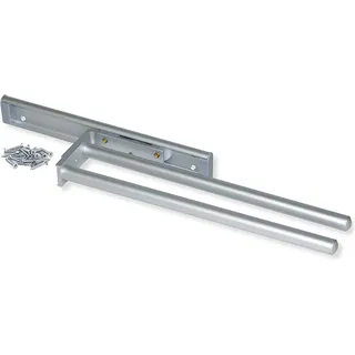Emuca Handtuchhalter Ausziehbar 2 Arme Aluminium Weiss Lackiert