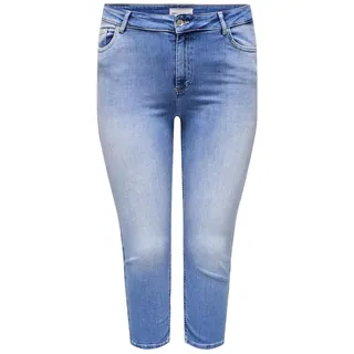 ONLY Carmakoma Damen Carwilly Reg Waist DNM Capri Noos Jeans, Light Medium Blue Denim, 44 EU
