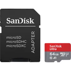 Bild Ultra microSD + SD-Adapter UHS-I A1 140 MB/s 64 GB