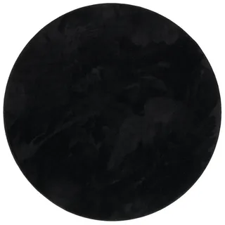 Snapstyle LUXUS SUPER SOFT Hochflorteppich 200 x 200 cm Schwarz