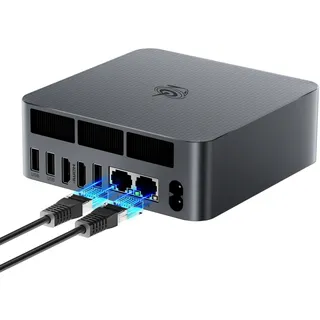 Beelink Mini PC EQi13, Intel Core i5 13420H (8C/12T, bis zu 4,6GHz) | 16GB LPDDR5 RAM 500GB M.2 PCIe4.0 SSD, 4K Dual HDMI/Dual Gigabit Ethernet/WiFi 6/BT5.2/Office Mini Computer Win11 Pro