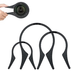 JJC 3-teiliges Kameraobjektiv-Filterschlüssel-Kit (37-52 mm, 55-72 mm, 77-95 mm), Filterentfernungsschlüssel-Werkzeug passend für 37-95 mm Objektivgewinde für Canon Nikon Sony Fuji Kameras