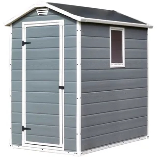 Manor 46 S Kunststoffhaus 1,30 x 1,92 m grau/weiß