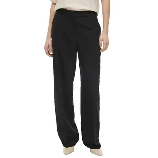 Vila Siffe Straight Fit Hochbundhosen - Black Beauty - 38 - 32