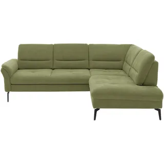 Beldomo System Ecksofa , Grün , Textil , Ottomane rechts, L-Form , 256x206 cm , Stoffauswahl, seitenverkehrt erhältlich, Bettfunktion erhältlich, Hocker erhältlich, Rücken echt, individuell planbar , Wohnzimmer, Sofas & Couches, Wohnlandschaften, Ecksofas