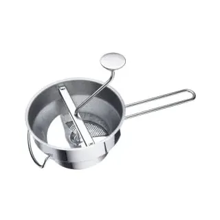 Westmark Passiermaschine/Passiersieb/Passe-vite mit 3 Lochscheiben, Rostfreier Edelstahl, Finoletta, Silber, 11952260
