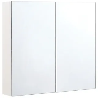 Beliani 80 cm weiß/silber