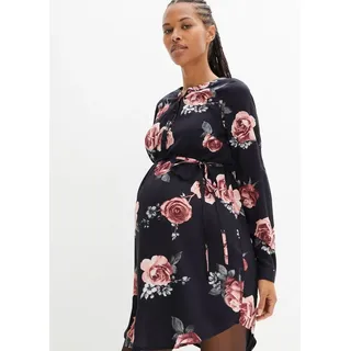 bonprix Umstandskleid »Umstands- und Stillblusenkleid aus fließender Viskose« Umstands- und Stillblusenkleid aus fließender Viskose, schwarz