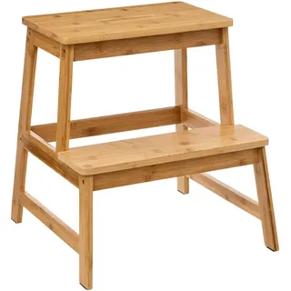 5 five simply smart Sitzhocker Bambus 2 Stufen 0 x 0 x 0 cm Beige
