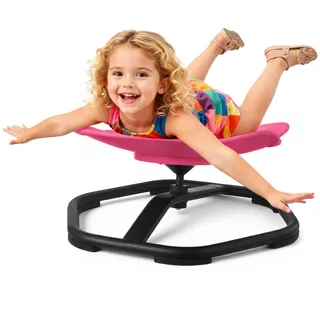 Vevor Kinderdrehstuhl sensorischer Drehstuhl in Elefantenform, 100 kg Tragkraft, sensorisches Spielzeug mit rutschfester Metallfuß, zur Förderung von Koordination Gleichgewicht Konzentration, Rot