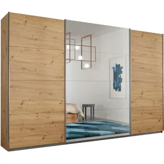 Schwebetürenschrank Cortana 315 x 210 x 62 cm braun