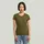 V-Shirt G-STAR Damen Gr XL 42 grün schwarz olive Jersey Obermaterial 100 Baumwolle unifarben slim fit normal V-Ausschnitt Shirts V-Shirt mit Label