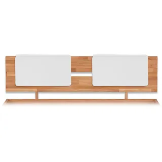 Bubema Polster-Steckkissen - für Bettkopfteil im 2er-Set in verschiedenen Farben - Weiß