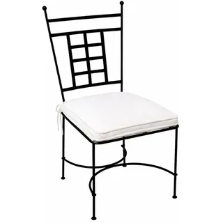 Marrakesch Orient & Mediterran Interior Athen Gartenstuhl 40 x 44 x 107 cm schwarz