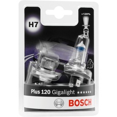 Bosch H7 Plus 120 Gigalight Lampen - 12 V 55 W PX26d - 2 Stücke