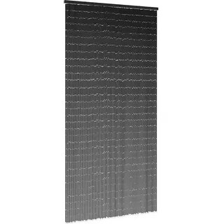 Insekten-Türvorhang Dunkelgrau 90x220 cm Bambus - Grau, Dunkelgrau