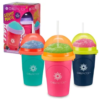 Bandai - Chillfactor CO07749 Tasse mit Strohhalm - zufällige Farbe Blau, Rosa oder Grün, Zufällig