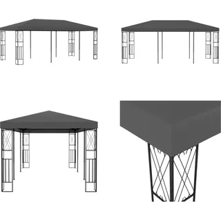 vidaXL Pavillon 3x6 m Anthrazit Stoff - Partyzelt - Partzelte - Gartenpavillon - Gartenpavillons - Grau