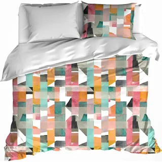 De Witte Lietaer Bettbezug, June - 240 x 220 + 2x 60 x 70 cm - Baumwolle - Bunt