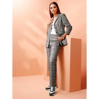 heine Jackenblazer "Karo-Blazer", champagner, schwarz, kariert