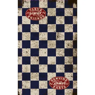 Rokker Genuine Parts, Multifunktionstuch - Blau/Grau/Rot - Einheitsgröße