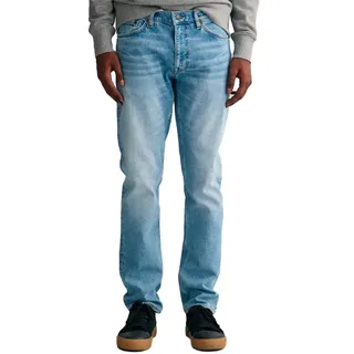 GANT für Herren. 1000261 Jeans Regular Fit blau (32/32), Lässig, Baumwolle, Denim
