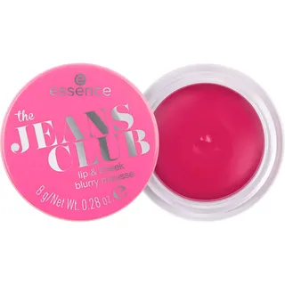 Essence the JEANS CLUB lip & cheek blurry mousse, Rouge, Nr. 01, Pink, Färbeeffekt, matt, vegan, ölfrei, ohne Parabene, Nanopartikel frei, 1er Pack (8g)